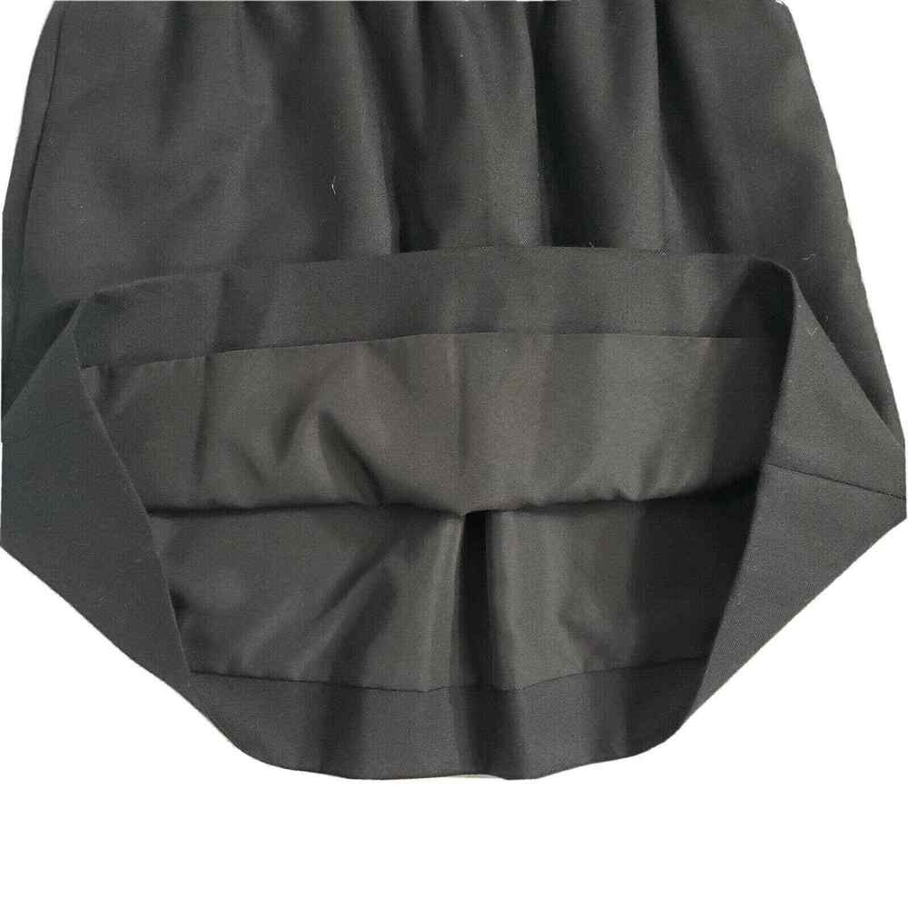 J. Crew Womens Skirt Size 00 Wool Sidewalk Black Lined Elastic Waist Pockets - Picture 5 of 8